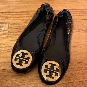 Tory Burch paten leather flats